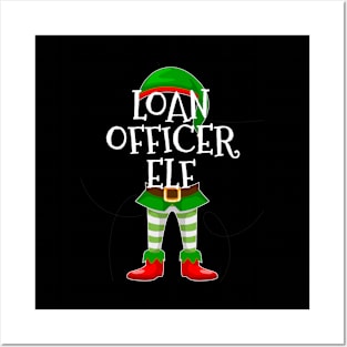 Loan Officer Elf Matching Family Christmas Gift Posters and Art